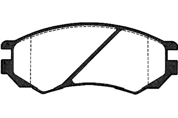 KAVO PARTS stabdžių trinkelių rinkinys, diskinis stabdys BP-6521